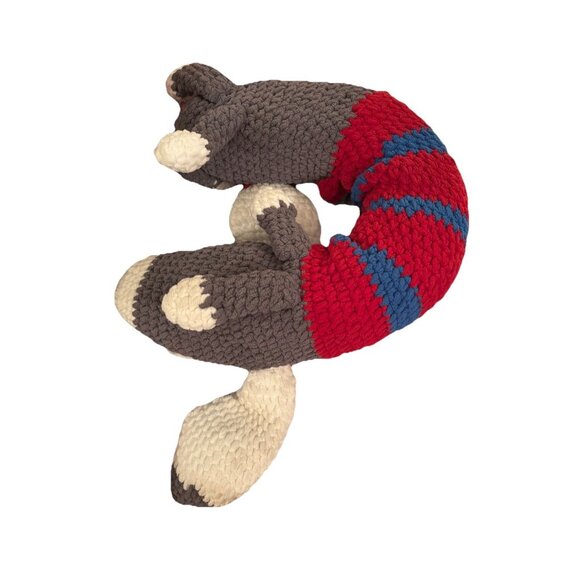 Knitted Weine Dog Neck Pillow Whimsical Travel Hand Crafted Deco Art Animal Love - Picture 6 of 6